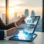 Modern fintech firms utilizing digital interfaces to transform the global financial landscape.