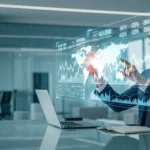 A professional man navigating the 2026 financial landscape using tools from his fintech startup company.