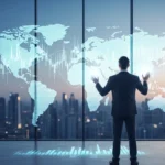 Global market data visualization featuring the top 10 fintech companies leading the industry in 2026.