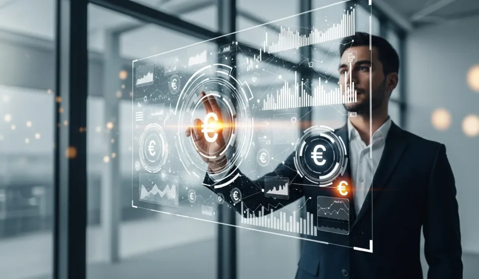 How is Agentic AI Redefining Payments Orchestration in 2026? A businessman reviewing global data driven by agentic AI in payments orchestration 2026.