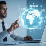 How is IoT Data Revolutionizing Insurtech Underwriting in 2026? Visualizing a cross-border B2B payment API real-time settlement through a digital global network interface.