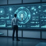 How to Master Open Finance API Standards for PSD3 Compliance in 2026 A professional analyzing DeFi institutional adoption strategies 2026 on a high-tech financial dashboard.