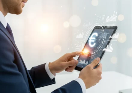 How Can Payment Providers Successfully Navigate Digital Euro Pilot Integration? A professional reviewing digital euro pilot integration for payment providers on a modern financial dashboard.
