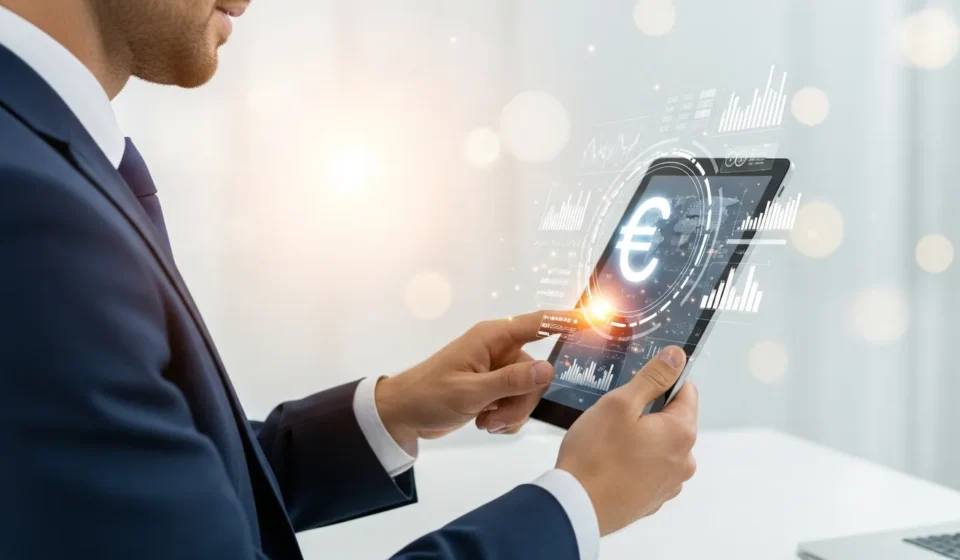 How Can Payment Providers Successfully Navigate Digital Euro Pilot Integration? A professional reviewing digital euro pilot integration for payment providers on a modern financial dashboard.