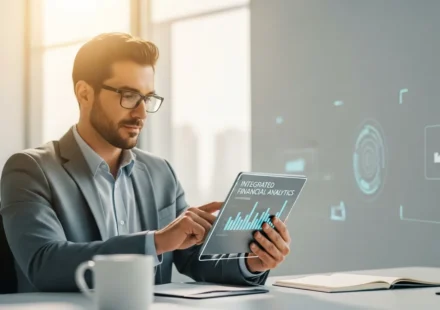 How is Embedded Finance Revolutionizing Marketplace Lending for SMEs in 2026? A professional using embedded finance marketplace lending SME tools on a tablet to manage 2026 business growth.