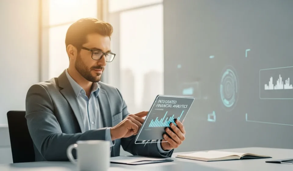How is Embedded Finance Revolutionizing Marketplace Lending for SMEs in 2026? A professional using embedded finance marketplace lending SME tools on a tablet to manage 2026 business growth.