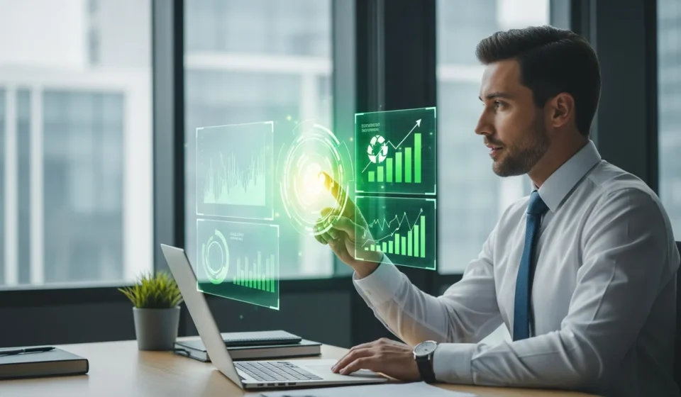 Why Are Investors Demanding Real-Time ESG Impact Measurement in Fintech? A digital dashboard displaying ESG fintech investor demand impact measurement for real-time sustainable portfolio tracking.