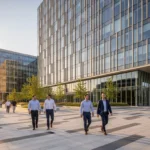 Modern architecture of the fintech building star campus, a premier hub for financial technology and innovation.