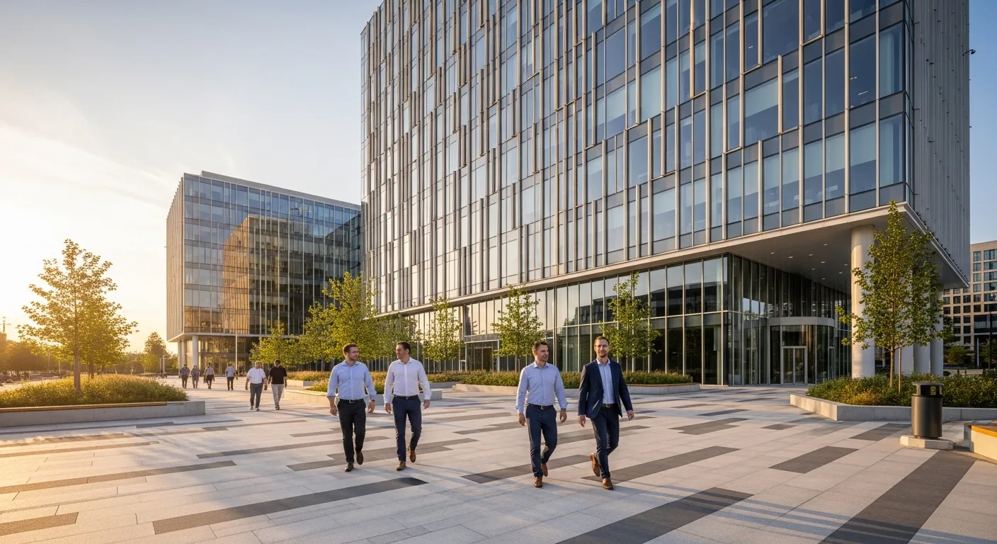 Modern architecture of the fintech building star campus, a premier hub for financial technology and innovation.