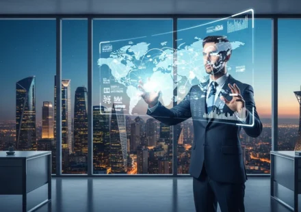 A professional analyzing data for fintech private credit capital markets 2026 on a sleek digital interface.