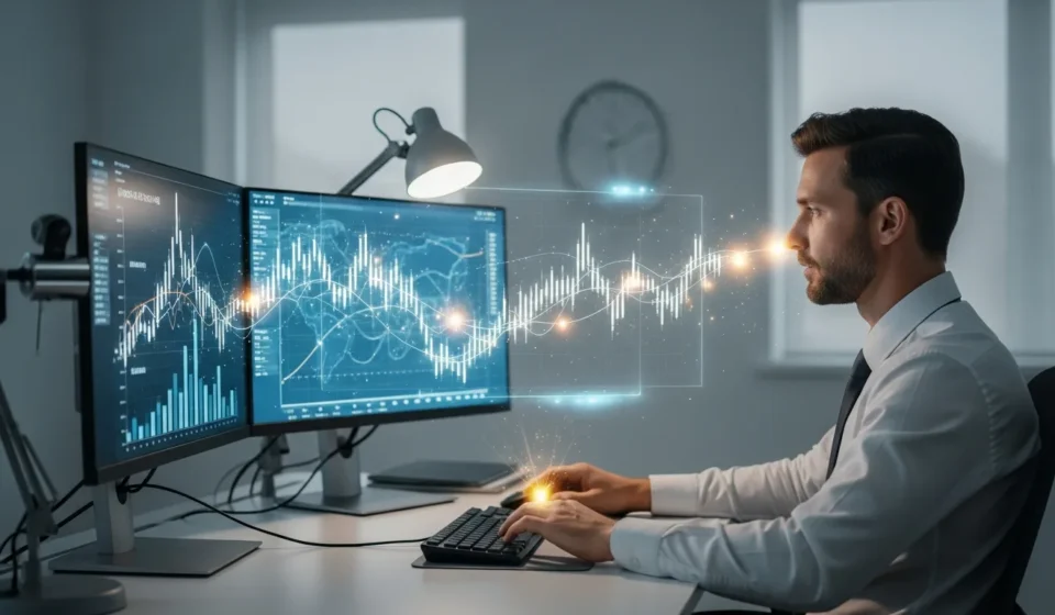 How Can Fintech Startups Master ISO 20022 Migration Without Breaking the Bank? A professional implementing an ISO 20022 migration strategy for fintech startups on a modern digital interface.
