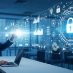A professional managing open banking third-party provider PSD3 access rights on a secure digital dashboard.
