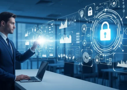 A professional managing open banking third-party provider PSD3 access rights on a secure digital dashboard.