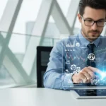 Where is the Money Going? Fintech Startup Funding Trends 2026 A professional man reviewing digital interfaces representing open finance data portability standards in 2026.