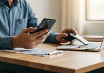 A smartphone interface showing pay-by-bank adoption e-commerce checkout 2026 trends for secure online shopping.