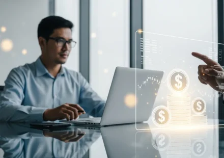Why Are Institutional Treasurers Swapping Cash for Stablecoins in 2026? Stablecoin institutional treasury adoption 2026 shown through digital currency icons on a corporate financial monitor.