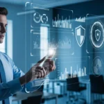 A professional analyzing stablecoin reserve audit compliance frameworks on a digital dashboard.