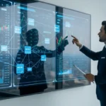 Professional using tokenized private credit platforms 2026 to manage a diversified institutional investment portfolio.