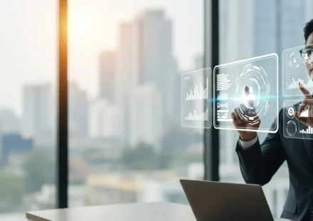 A digital dashboard showing wealthtech tokenized portfolio management and modern asset allocation strategies.