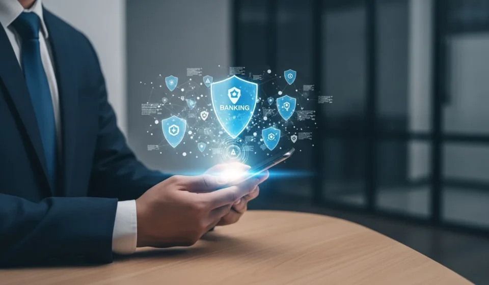 Secure transaction verified through zero-knowledge proof applications in digital banking on a smartphone.